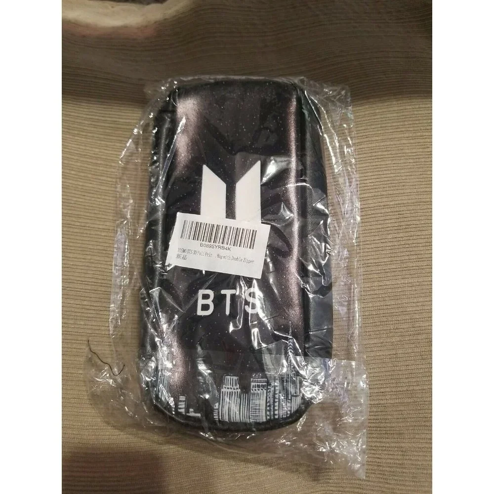 BTS Pouch Black pencil pouch new KPop Boy Band